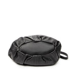Shoulder Bag Small Pillow Tote Black Calfskin Leather