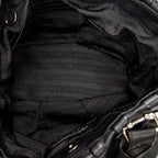 Shoulder Bag Small Pillow Tote Black Calfskin Leather