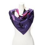 Scarf Scarf Purple 100% Twill Silk