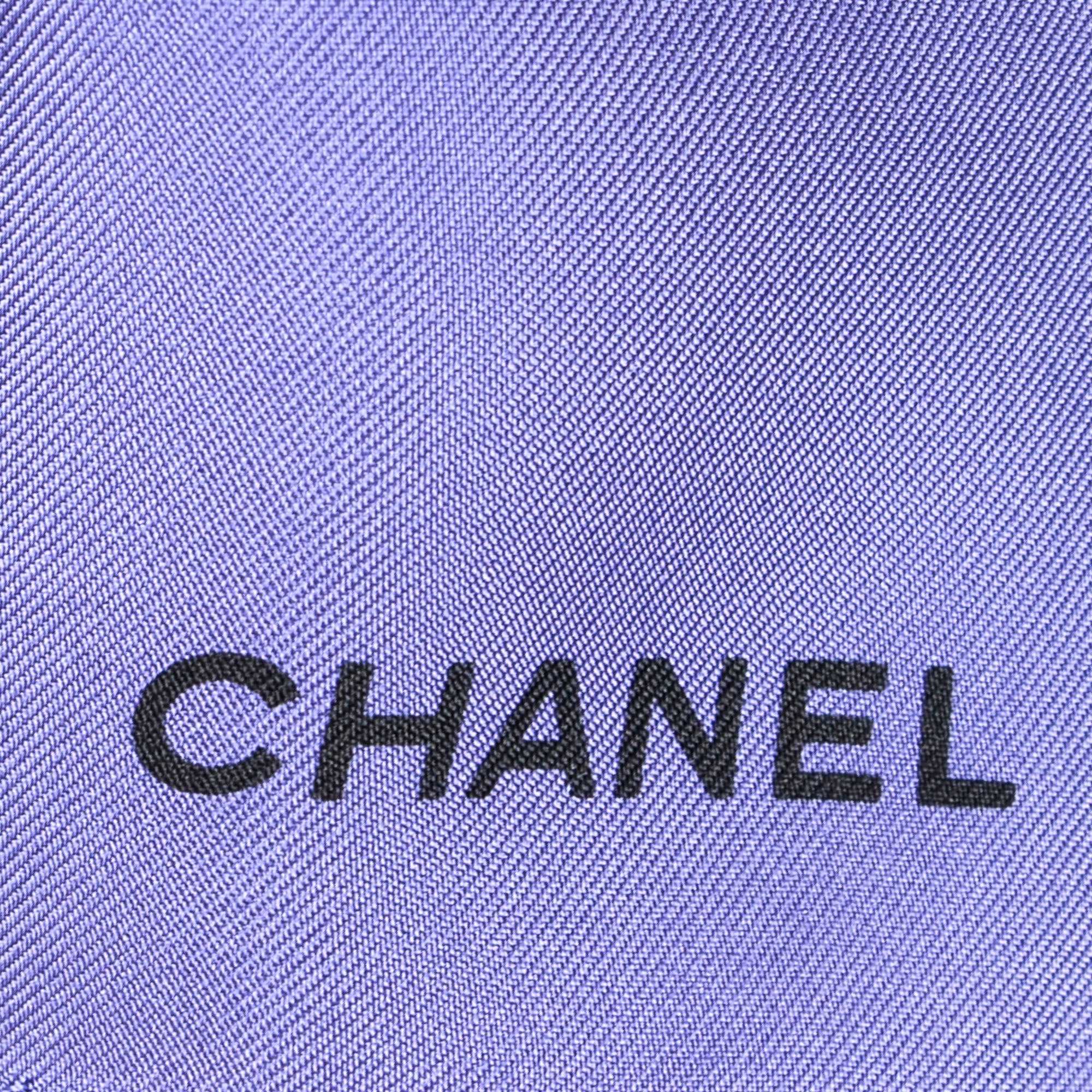 Scarf Scarf Purple 100% Twill Silk