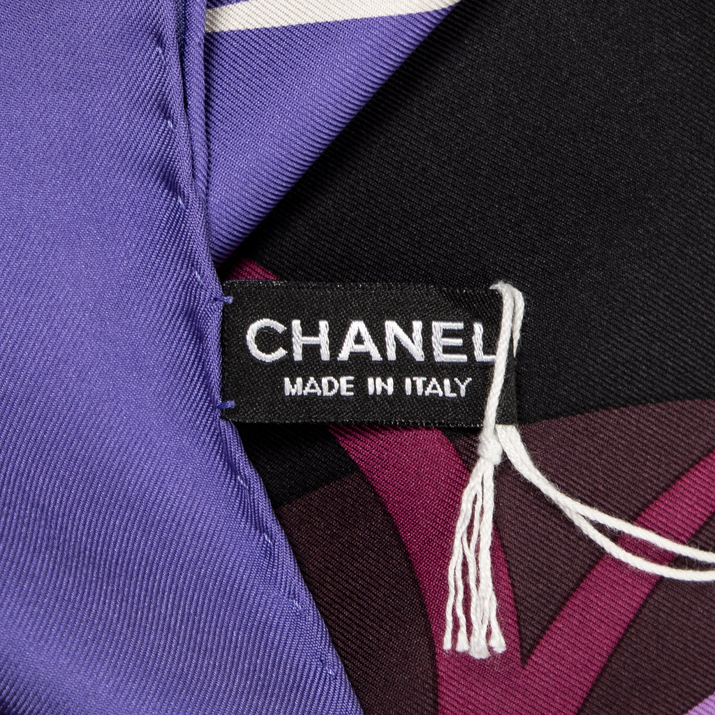 Scarf Scarf Purple 100% Twill Silk
