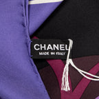 Scarf Scarf Purple 100% Twill Silk