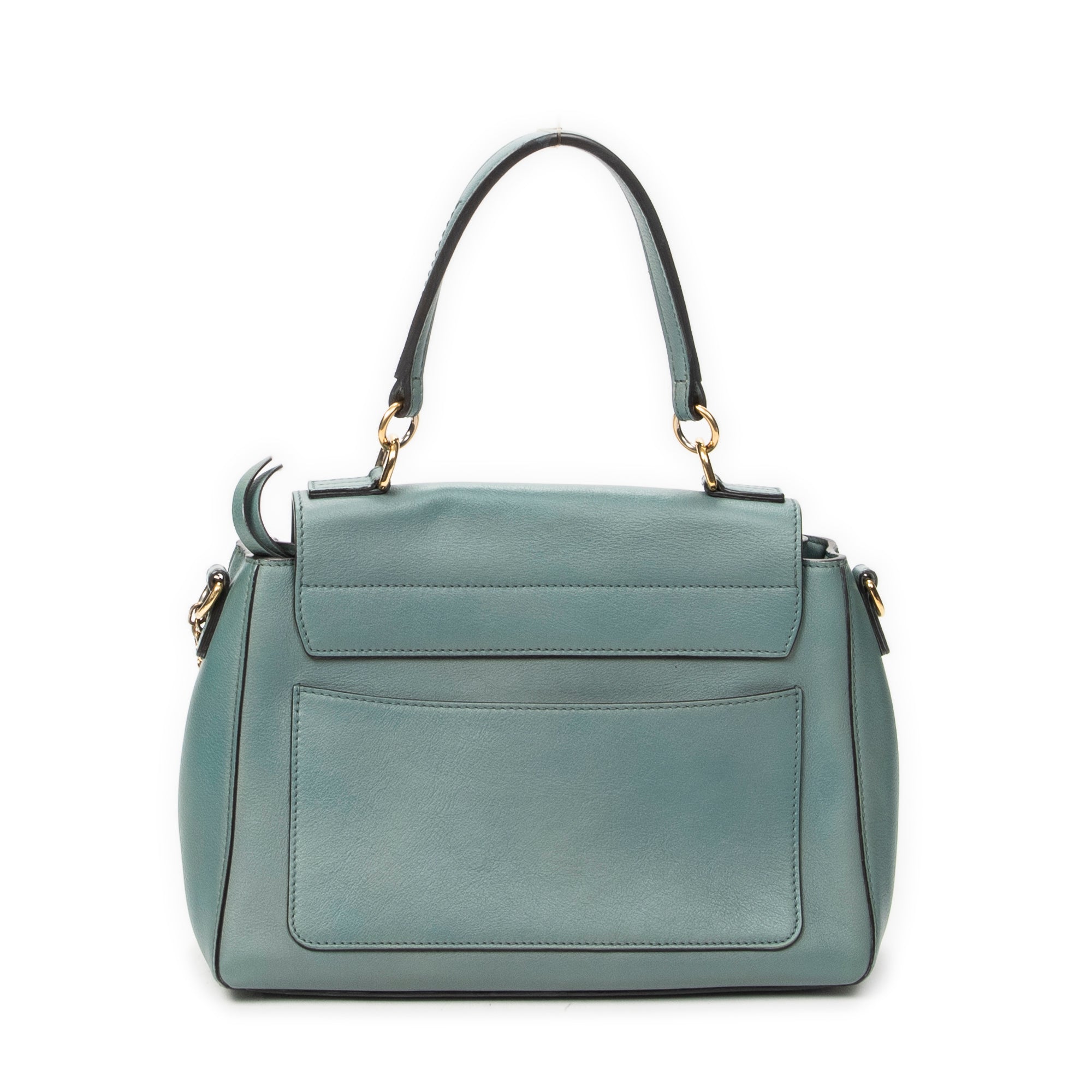 Shoulder Bag Small Faye Day Green Calfskin Leather