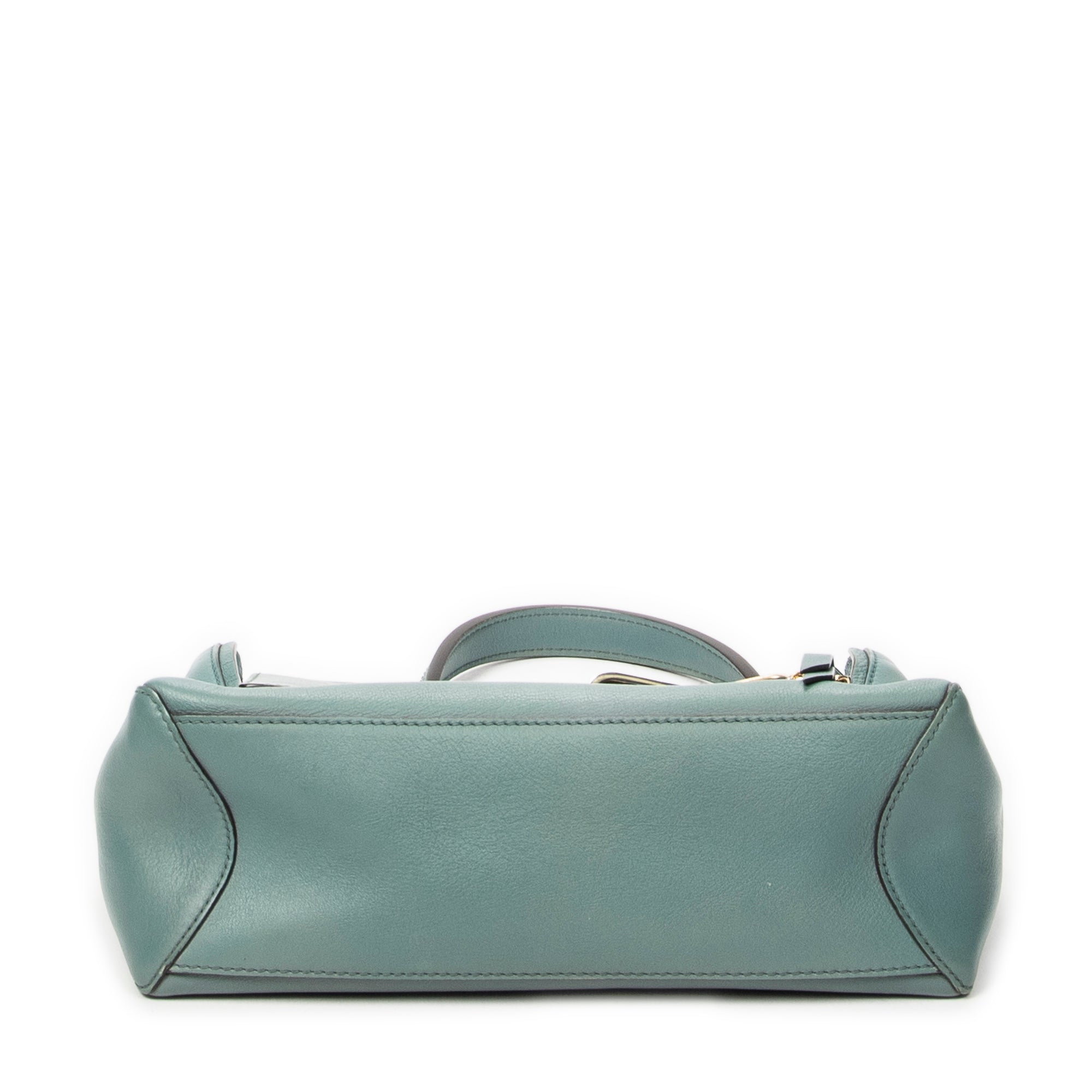 Shoulder Bag Small Faye Day Green Calfskin Leather