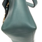 Shoulder Bag Small Faye Day Green Calfskin Leather