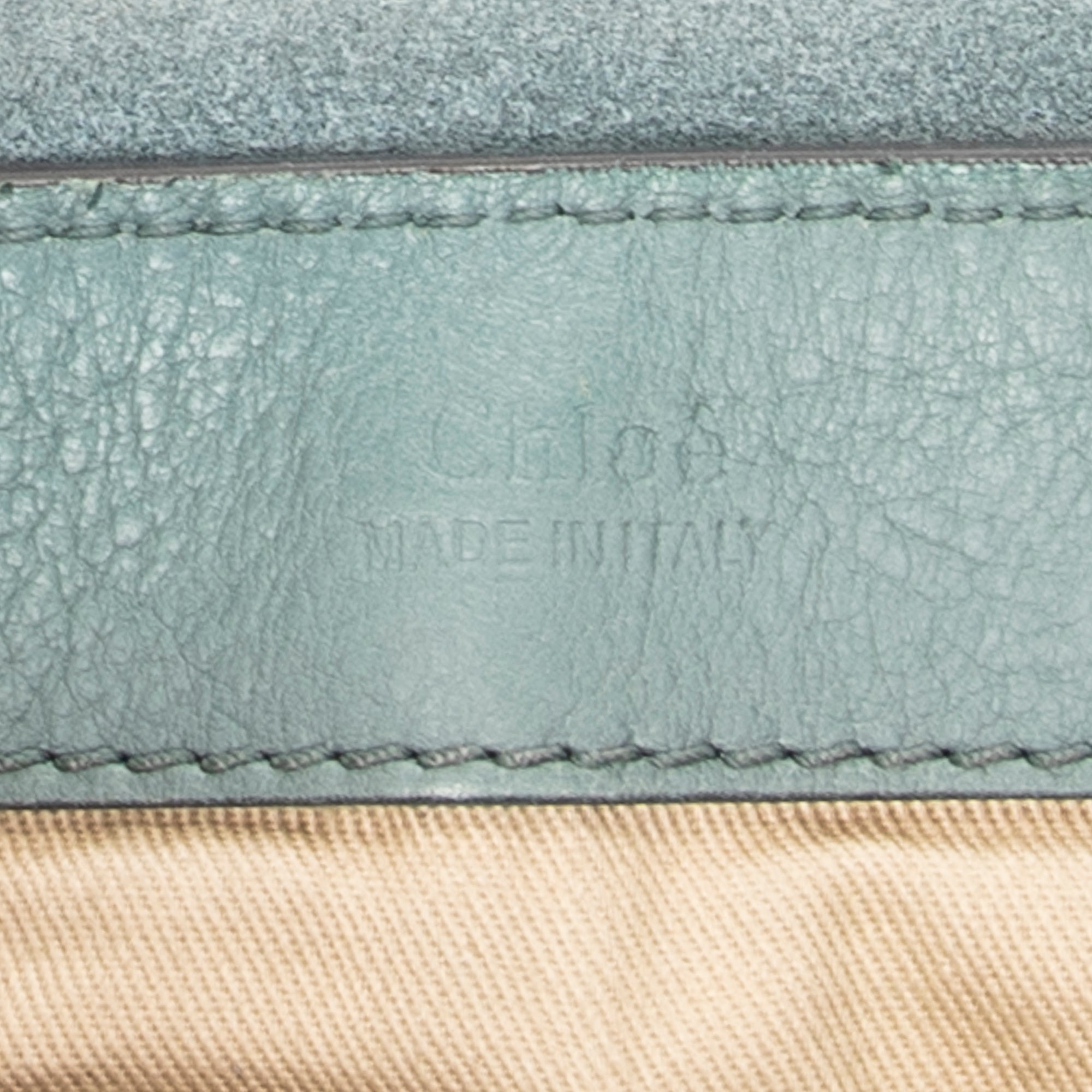 Shoulder Bag Small Faye Day Green Calfskin Leather