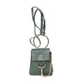Shoulder Bag Small Faye Bracelet Bag Green Calfskin Leather
