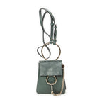 Shoulder Bag Small Faye Bracelet Bag Green Calfskin Leather