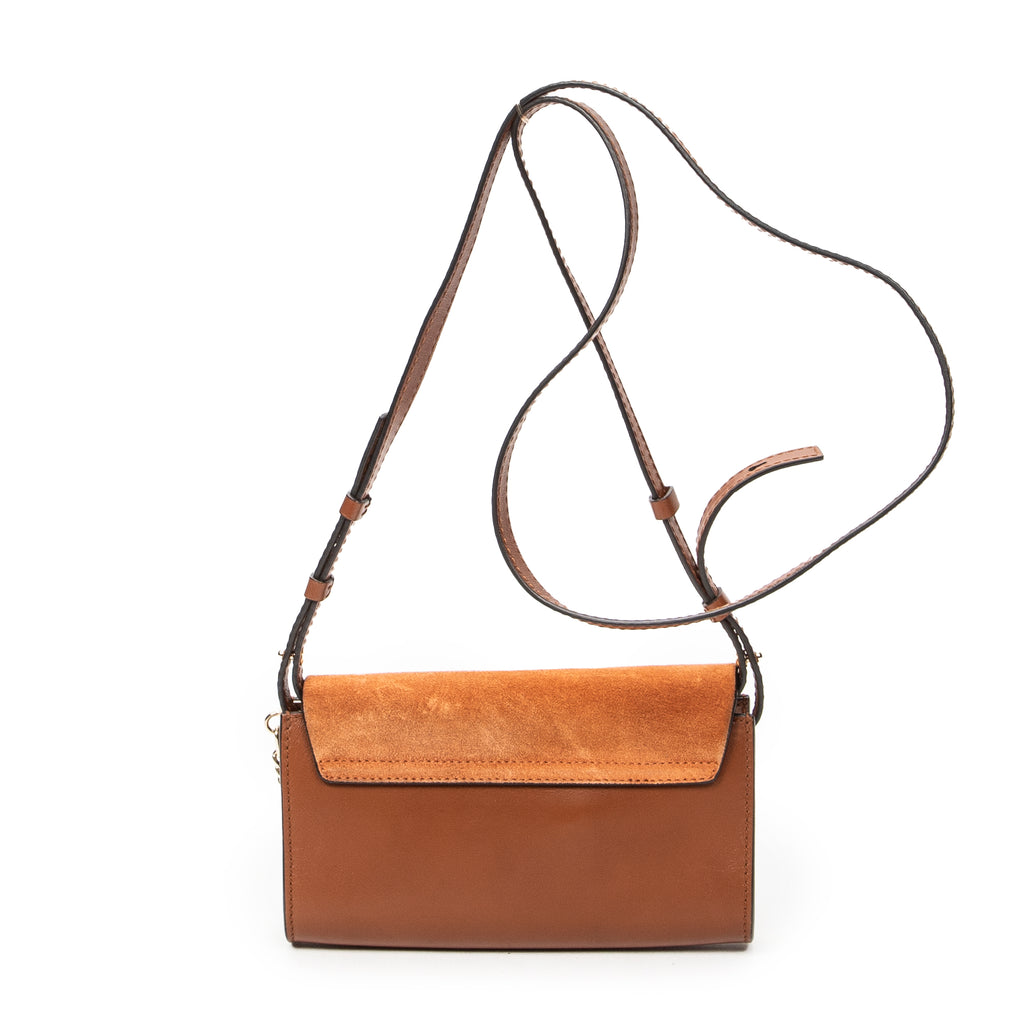 Shoulder Bag Mini Faye Brown Calfskin Leather