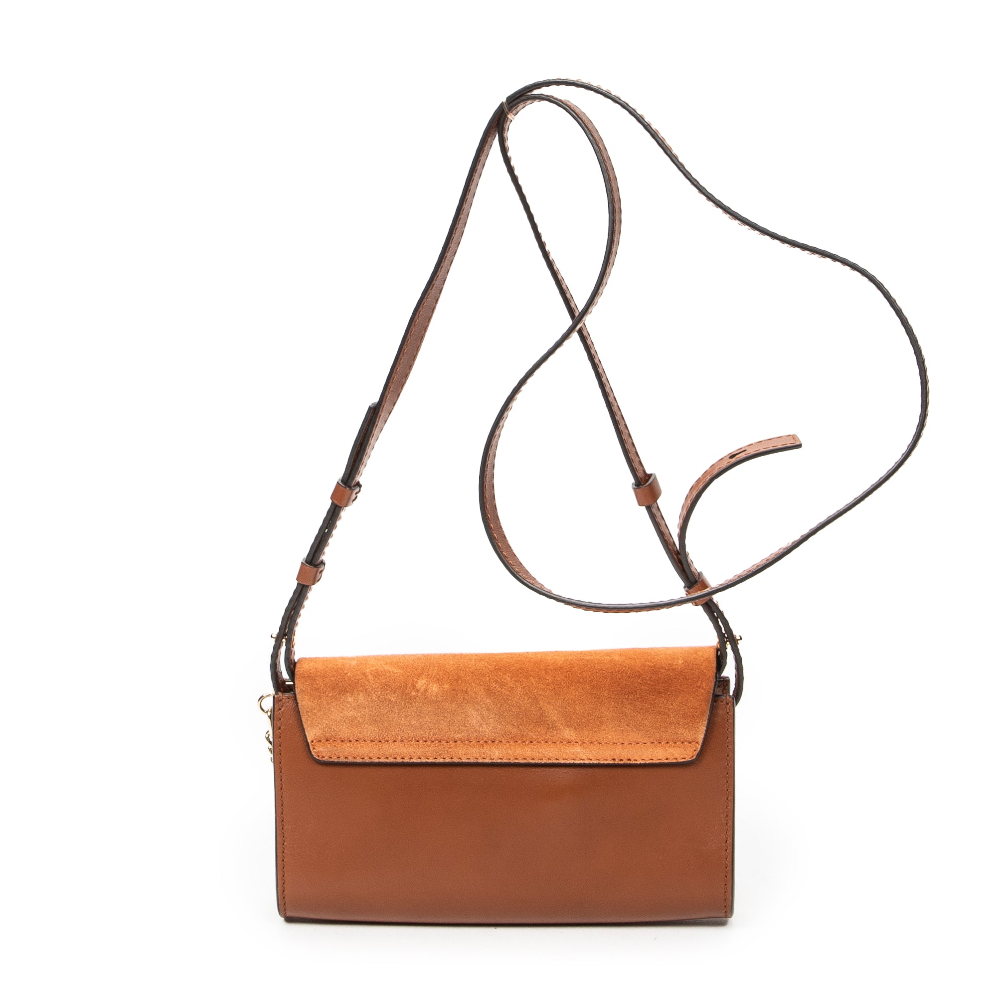 Shoulder Bag Mini Faye Brown Calfskin Leather
