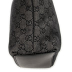Shoulder Bag Bucket Tote Black Denim Monogrammed Denim Canvas