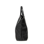Shoulder Bag Large Tall Tote Black Monogrammed Nylon Canvas