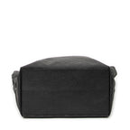 Shoulder Bag Large Tall Tote Black Monogrammed Nylon Canvas