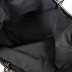 Shoulder Bag Large Tall Tote Black Monogrammed Nylon Canvas