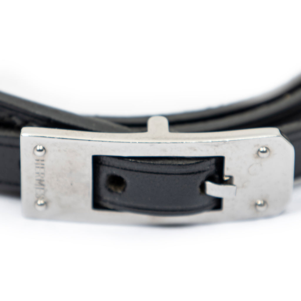 Bracelet Kelly Ardion Triple Tour Bracelet Black Swift Leather