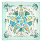 Scarf Scarf Light Green 100% Twill Silk