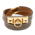 Bracelet Rivale Double Tour Bracelet XS Etoupe Grey Swift Leather