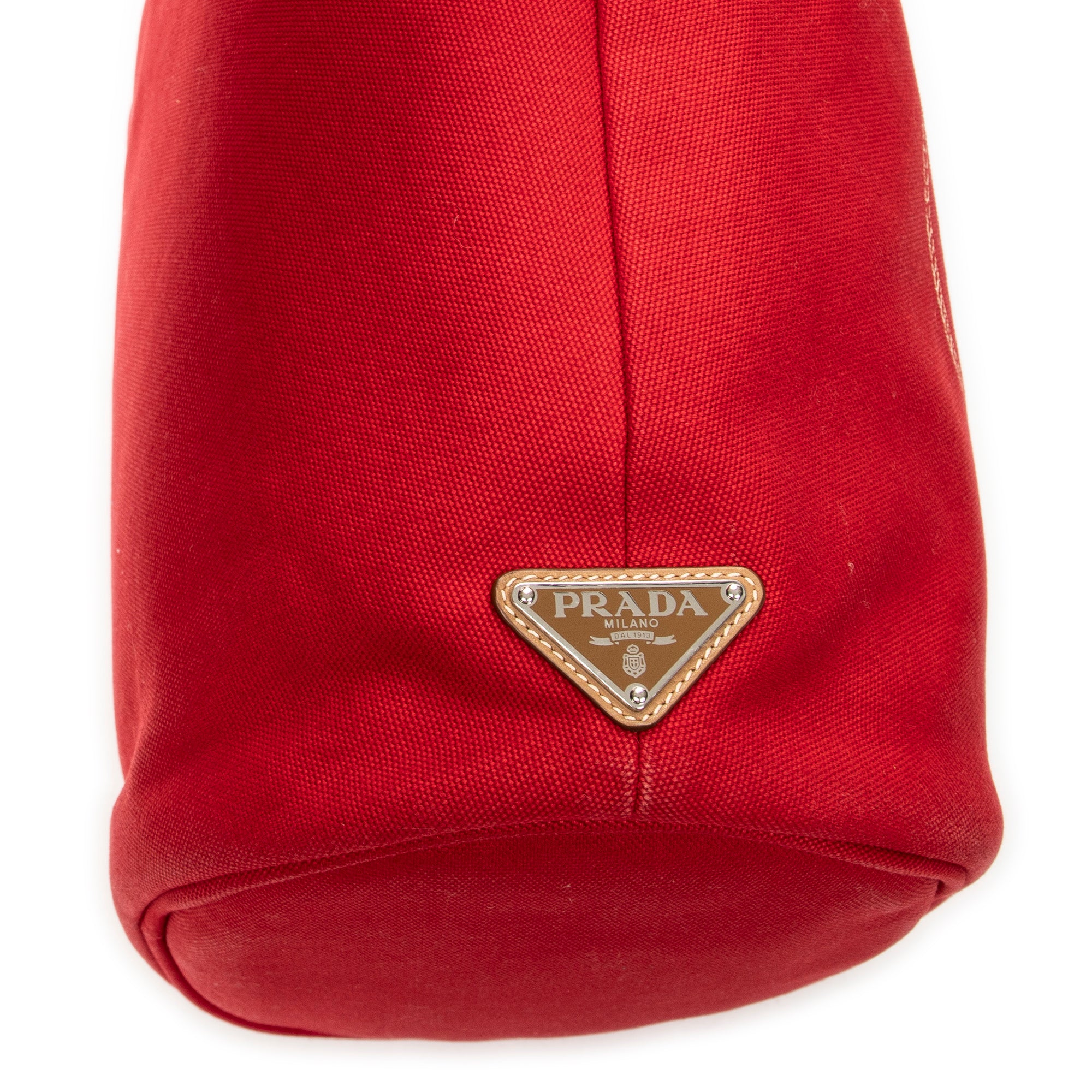 Shoulder Bag Large Canapa Bucket Tote Red Canapa Canvas