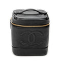 Handbag Timeless Tall Vanity Case Black Caviar Leather