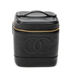 Handbag Timeless Tall Vanity Case Black Caviar Leather
