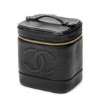 Handbag Timeless Tall Vanity Case Black Caviar Leather