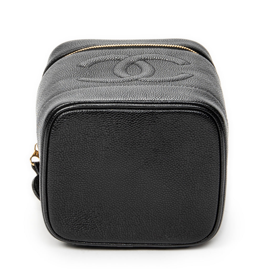 Handbag Timeless Tall Vanity Case Black Caviar Leather