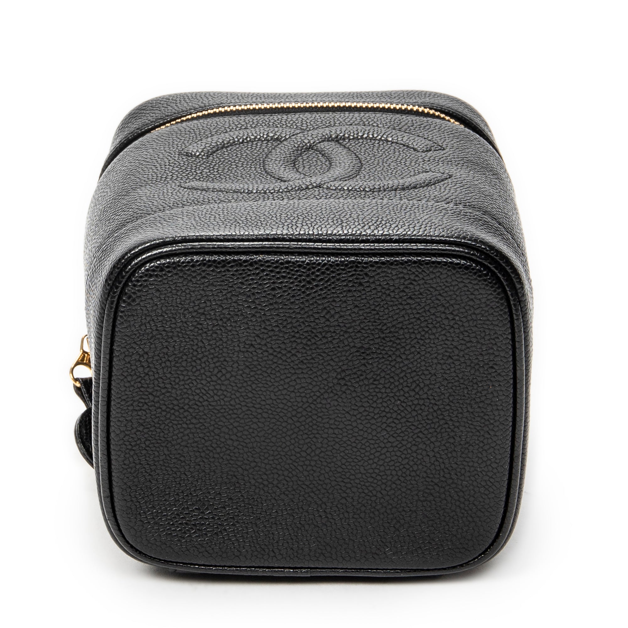 Handbag Timeless Tall Vanity Case Black Caviar Leather