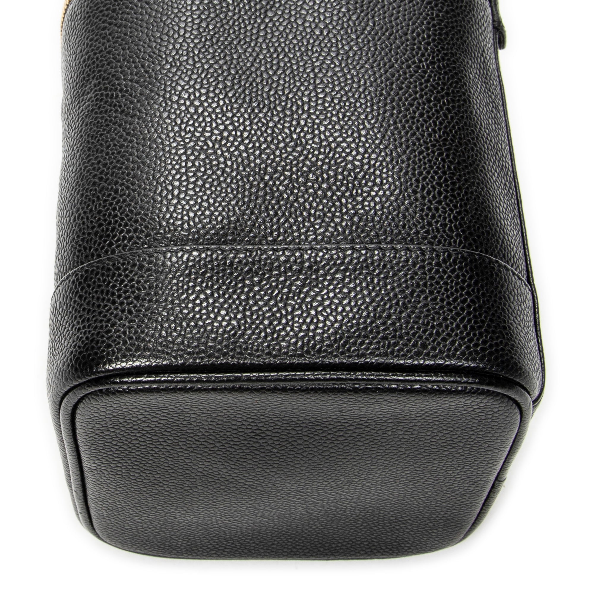 Handbag Timeless Tall Vanity Case Black Caviar Leather