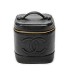 Handbag Timeless Tall Vanity Case Black Caviar Leather