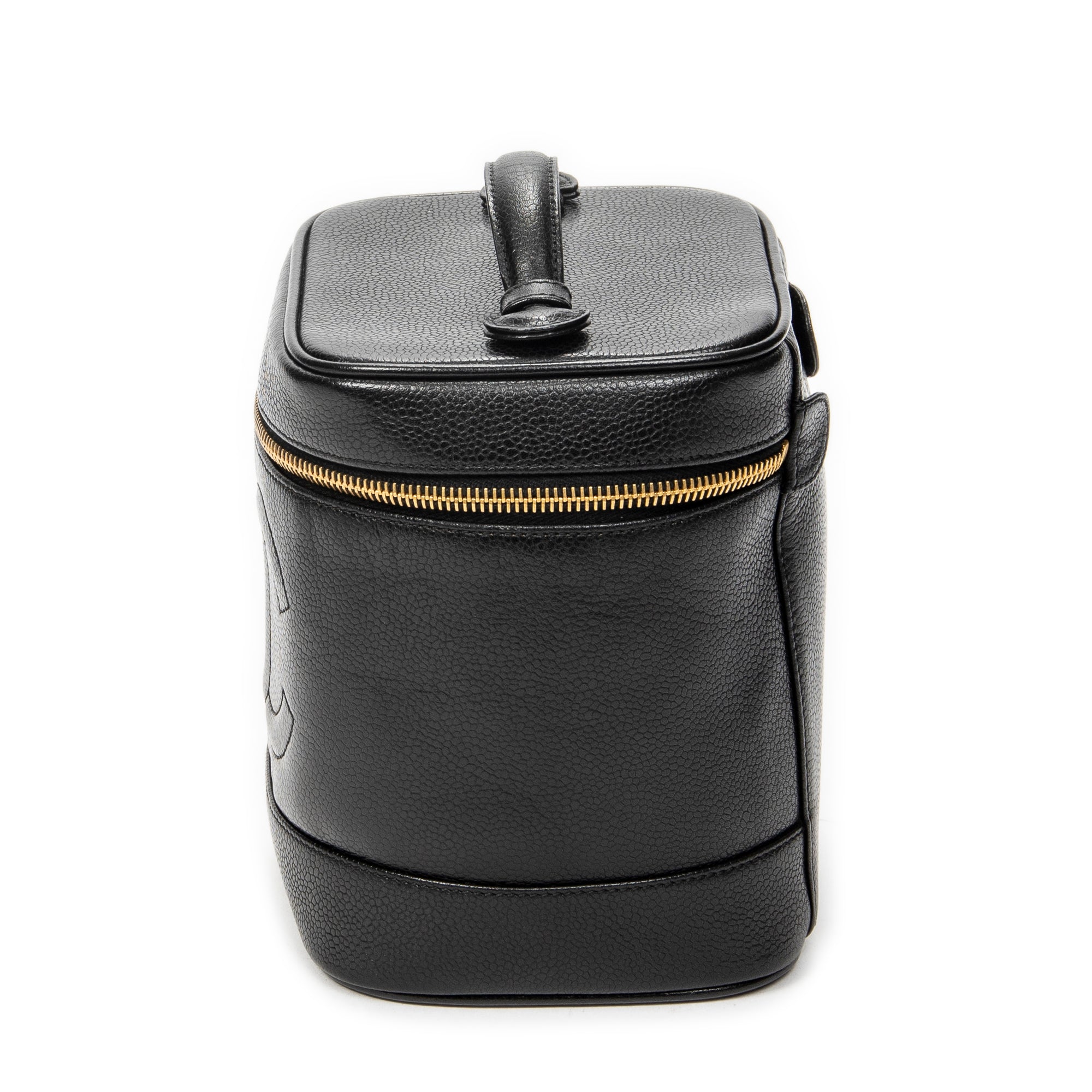 Handbag Timeless Tall Vanity Case Black Caviar Leather