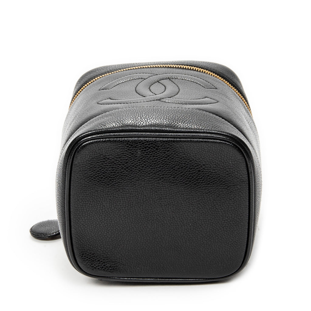 Handbag Timeless Tall Vanity Case Black Caviar Leather