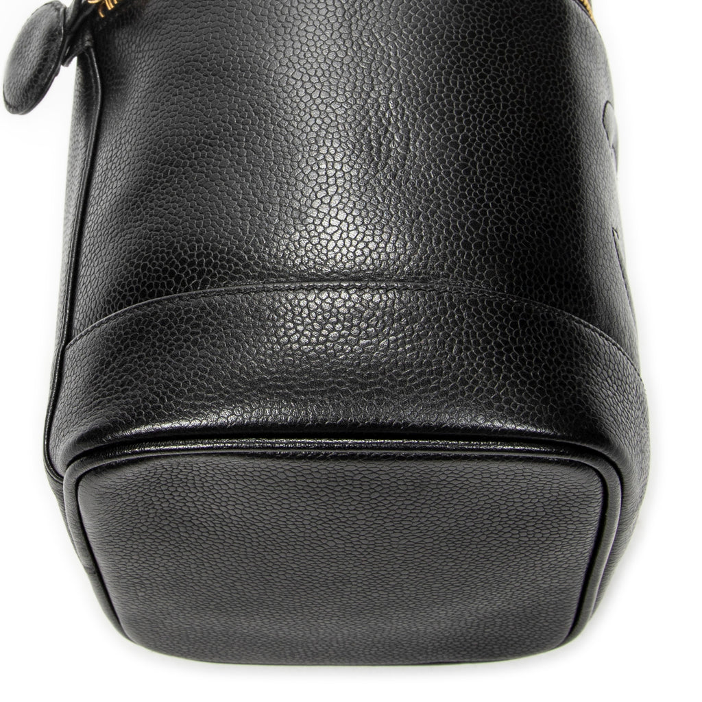 Handbag Timeless Tall Vanity Case Black Caviar Leather