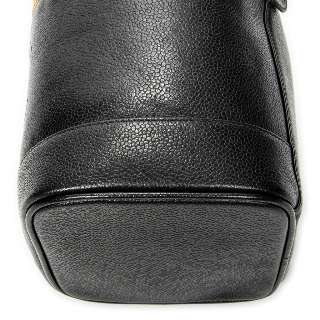 Handbag Timeless Tall Vanity Case Black Caviar Leather