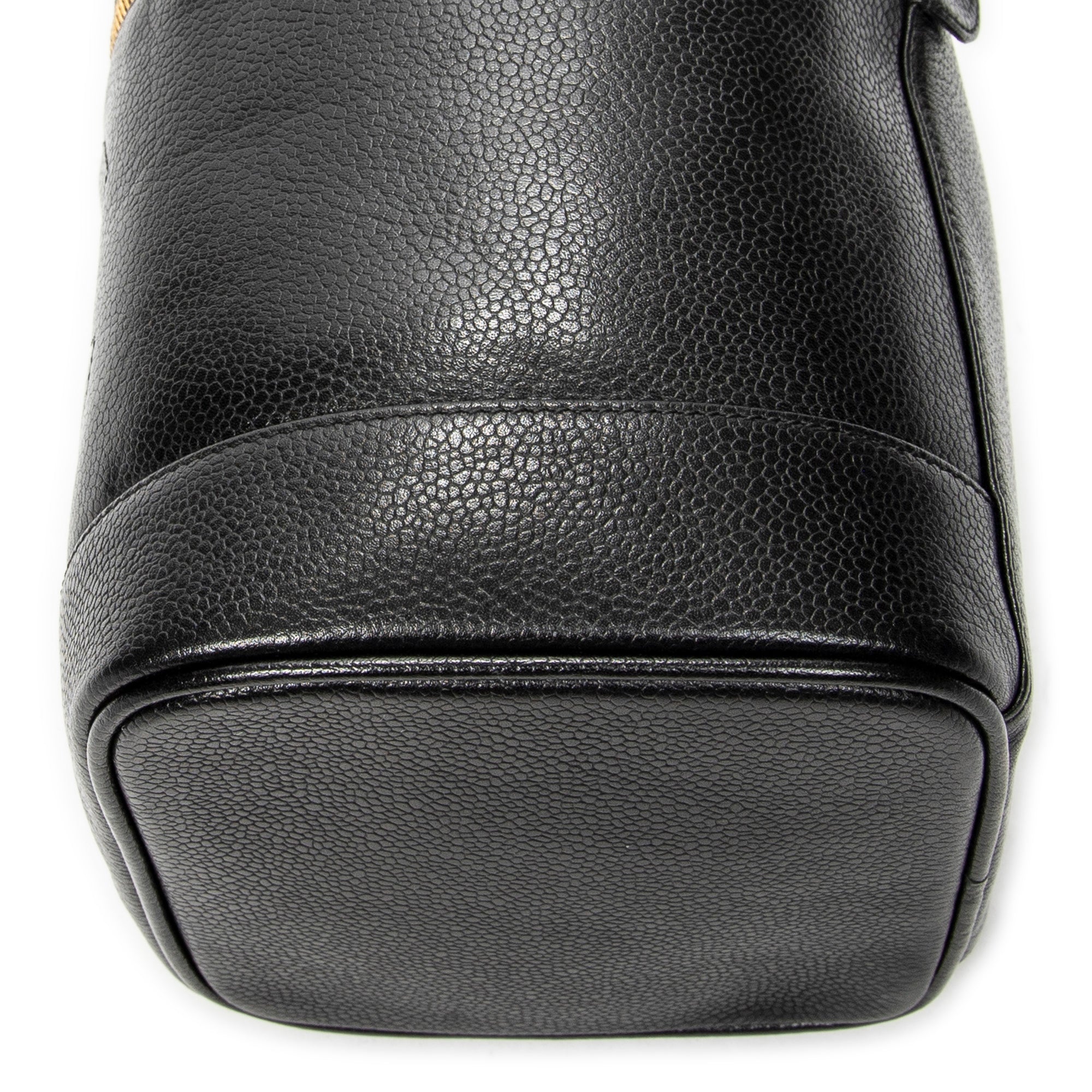 Handbag Timeless Tall Vanity Case Black Caviar Leather