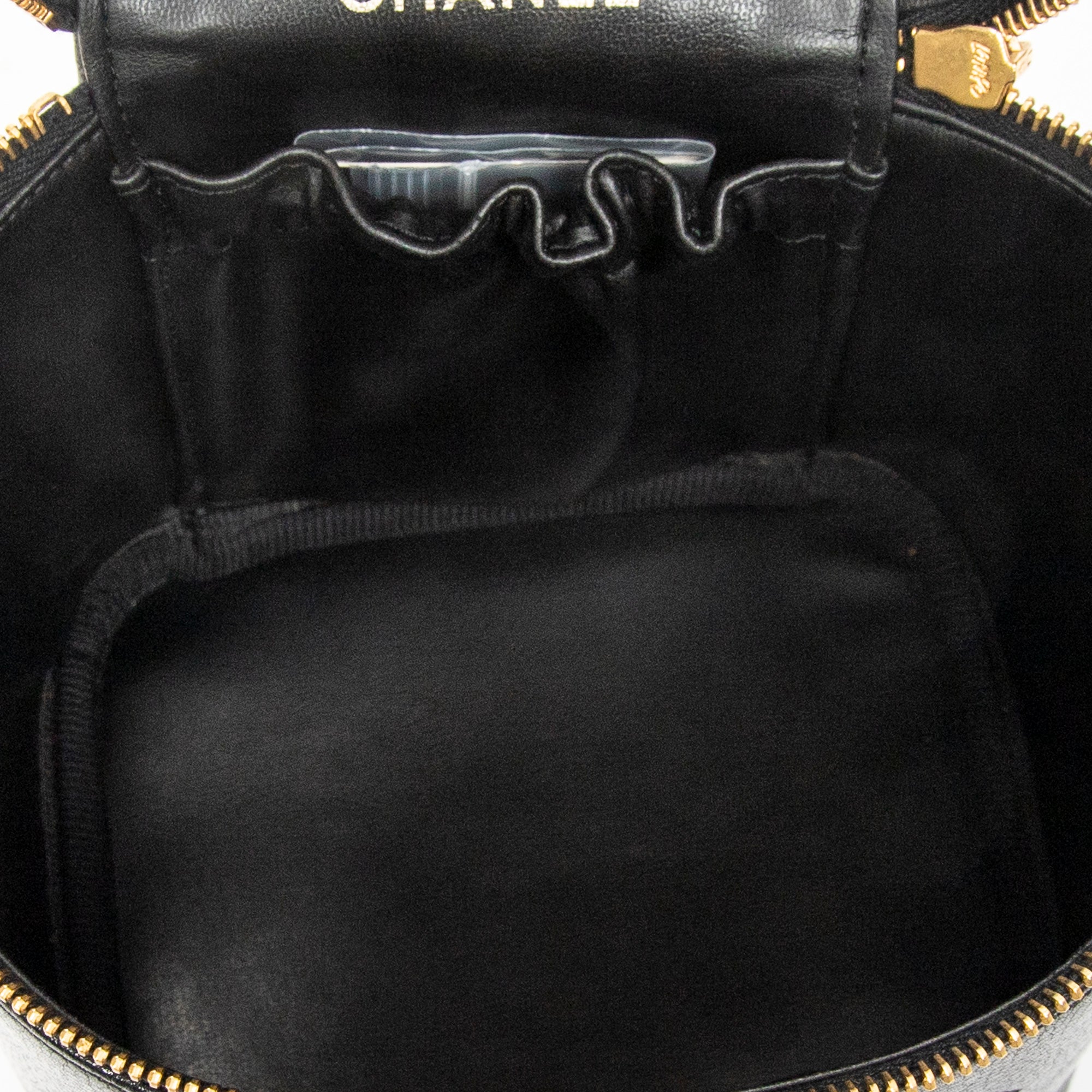 Handbag Timeless Tall Vanity Case Black Caviar Leather