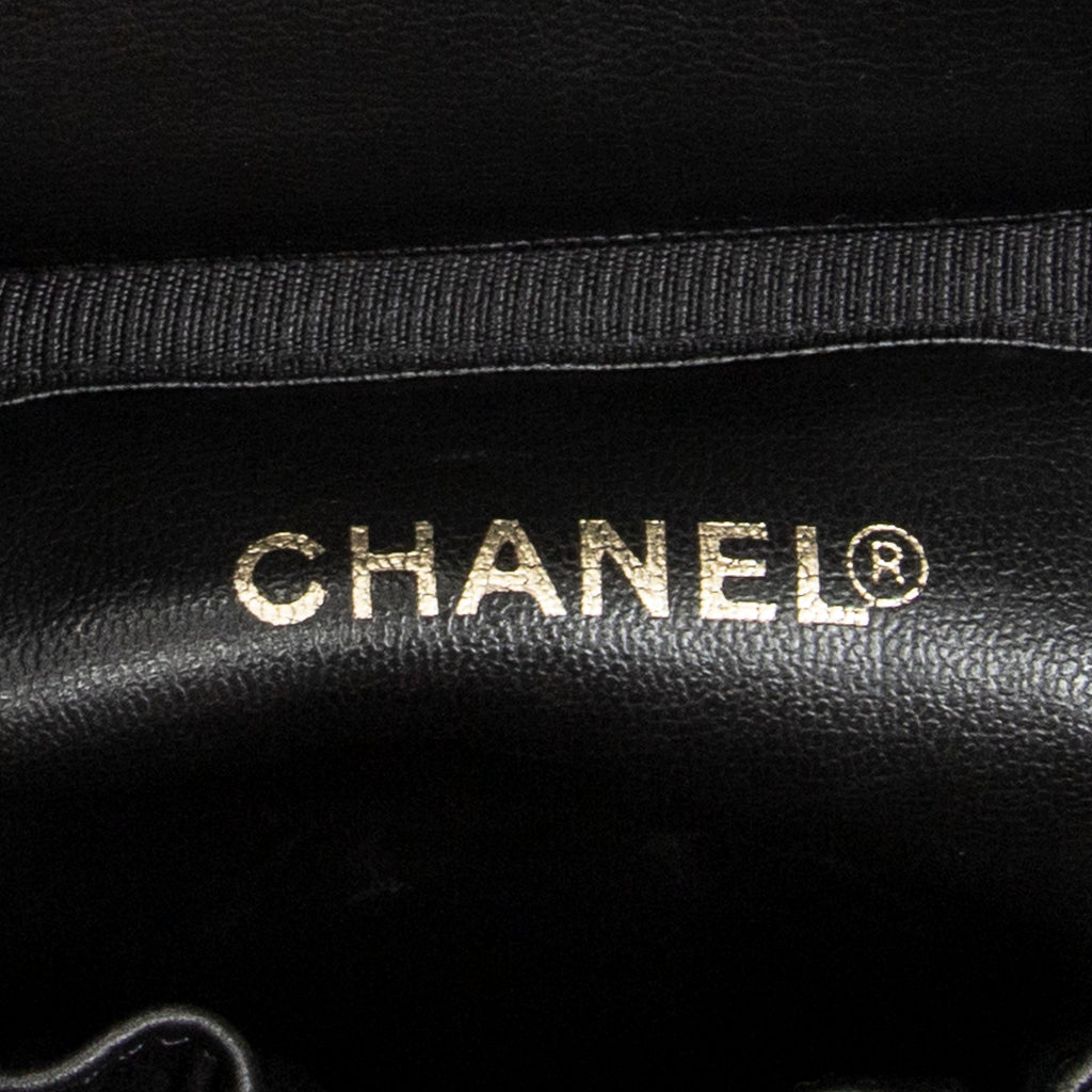 Handbag Timeless Tall Vanity Case Black Caviar Leather