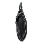 Shoulder Bag Abbey Convertible Tote Black Denim Monogrammed Denim Canvas