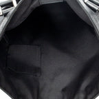 Shoulder Bag Abbey Convertible Tote Black Denim Monogrammed Denim Canvas