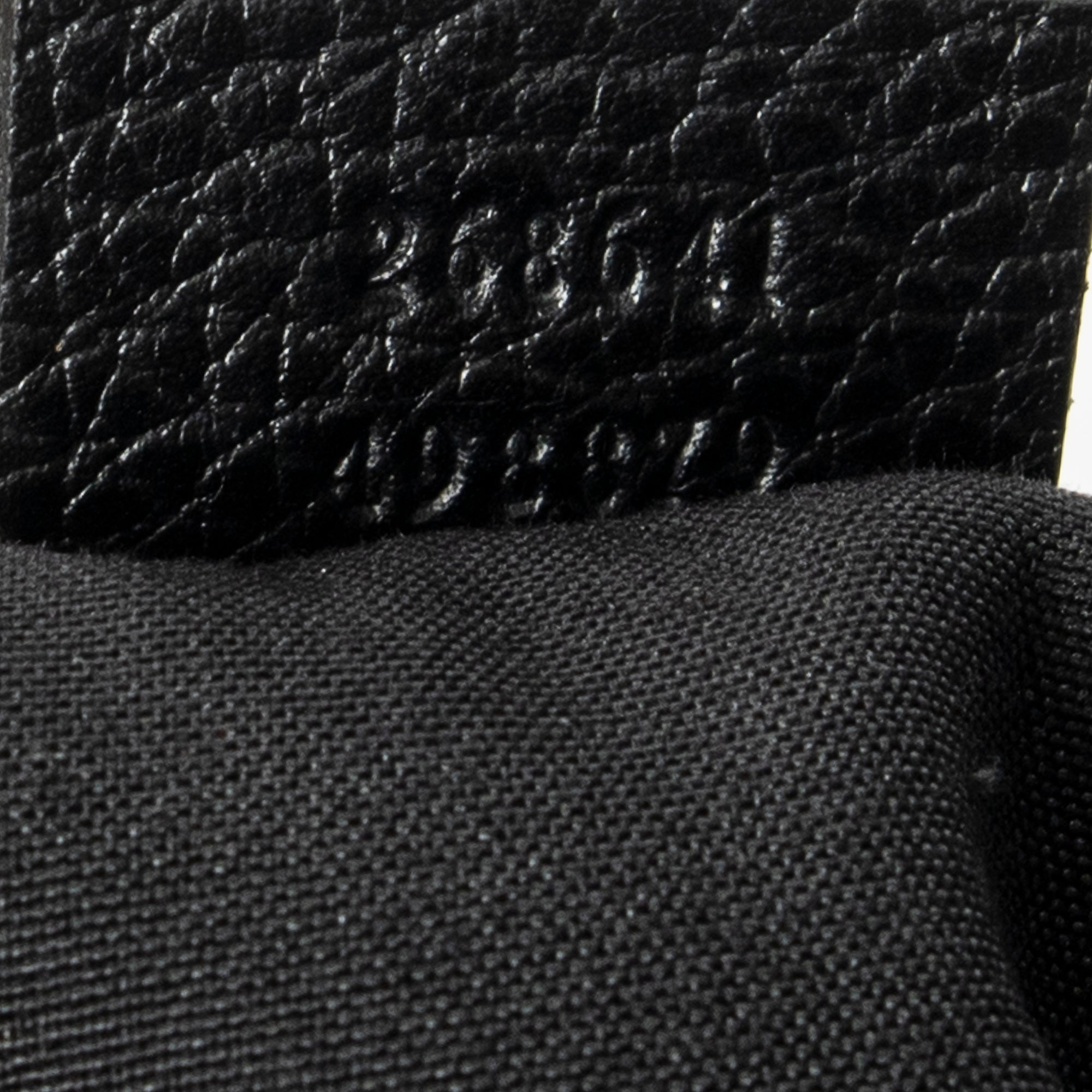 Shoulder Bag Abbey Convertible Tote Black Denim Monogrammed Denim Canvas