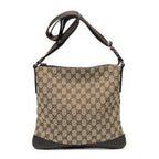 Shoulder Bag Medium Messenger Brown Monogrammed Canvas