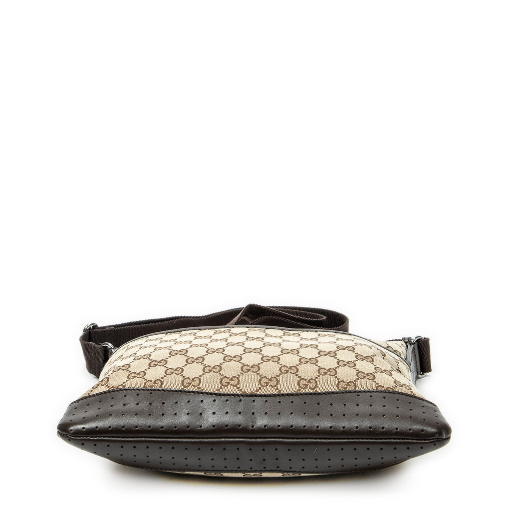 Shoulder Bag Medium Messenger Brown Monogrammed Canvas