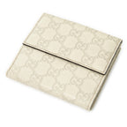 Wallet Heart Compact Bifold Wallet Ivory Guccissima Leather
