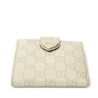 Wallet Heart Compact Bifold Wallet Ivory Guccissima Leather