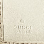 Wallet Heart Compact Bifold Wallet Ivory Guccissima Leather