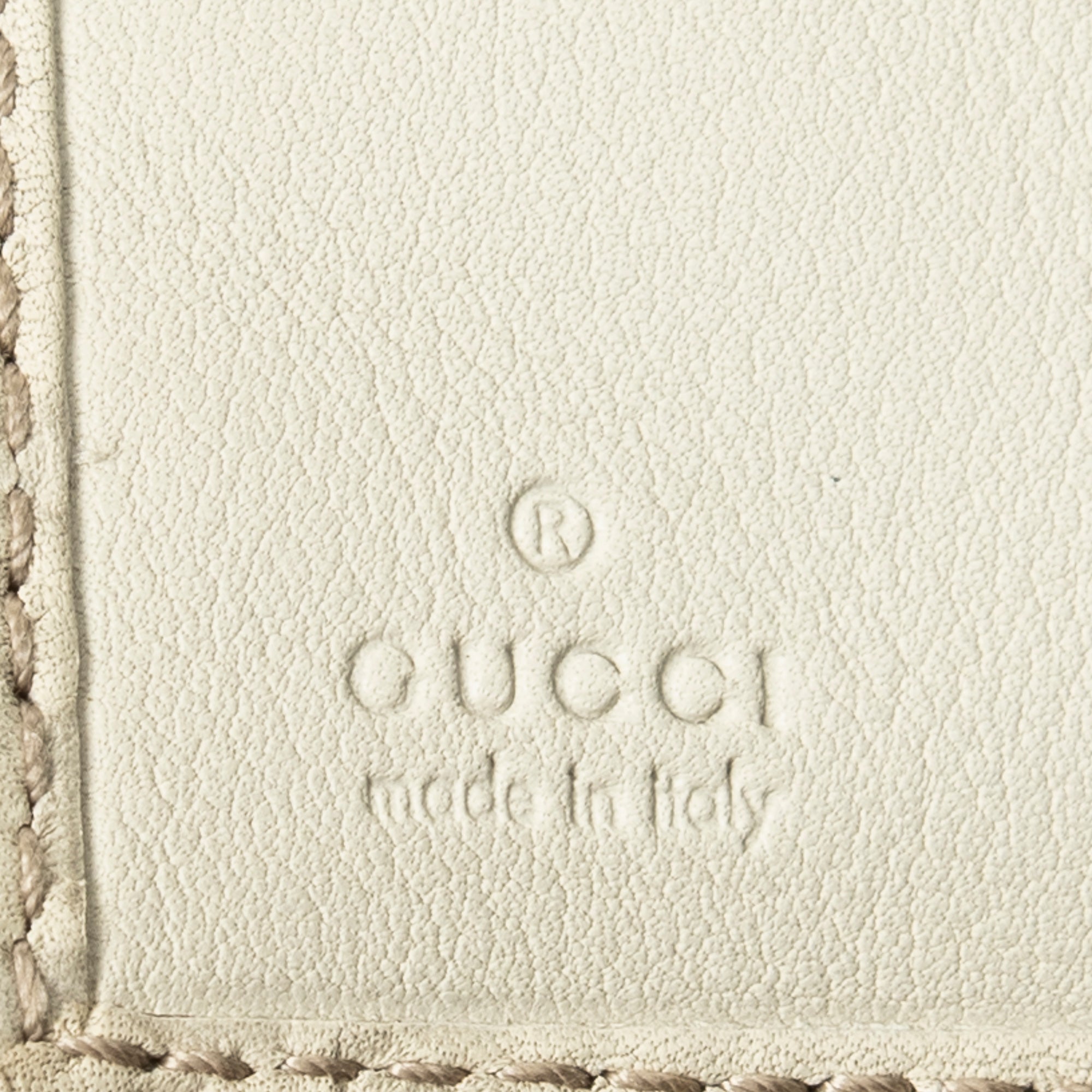 Wallet Heart Compact Bifold Wallet Ivory Guccissima Leather