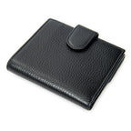 Wallet Interlocking G Compact French Wallet Black Grained Calfskin Leather