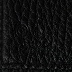 Wallet Interlocking G Compact French Wallet Black Grained Calfskin Leather
