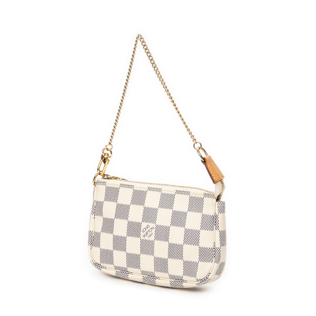 Pouch Mini Pochette Accessoires Ivory Damier Azur