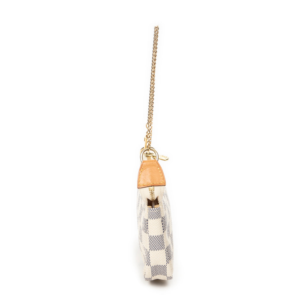 Pouch Mini Pochette Accessoires Ivory Damier Azur
