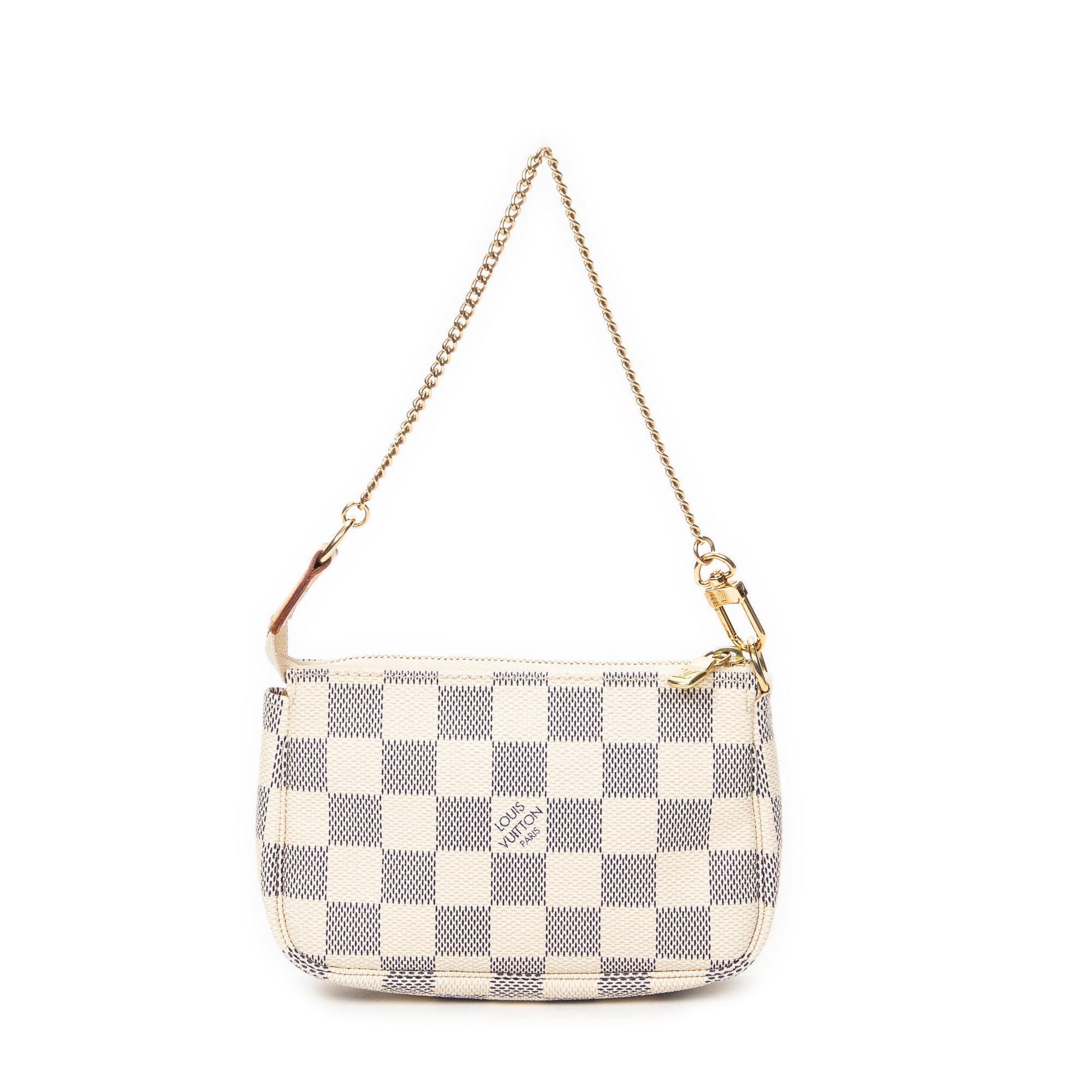 Pouch Mini Pochette Accessoires Ivory Damier Azur